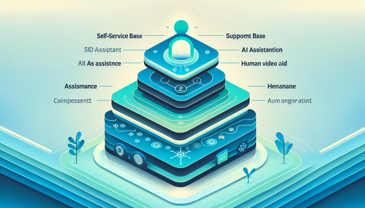 customer support differentiation 2026 - abstract illustration of layered support stack