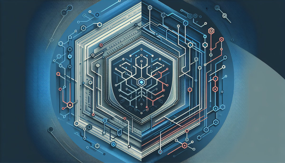 OpenAI Pentagon contract - abstract illustration of AI and defense technology