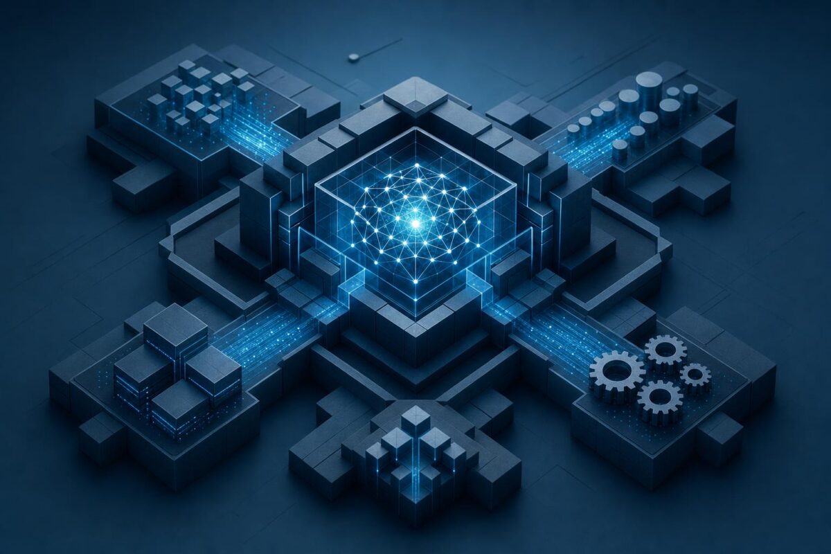 Abstract proprietary AI model inside a controlled business infrastructure