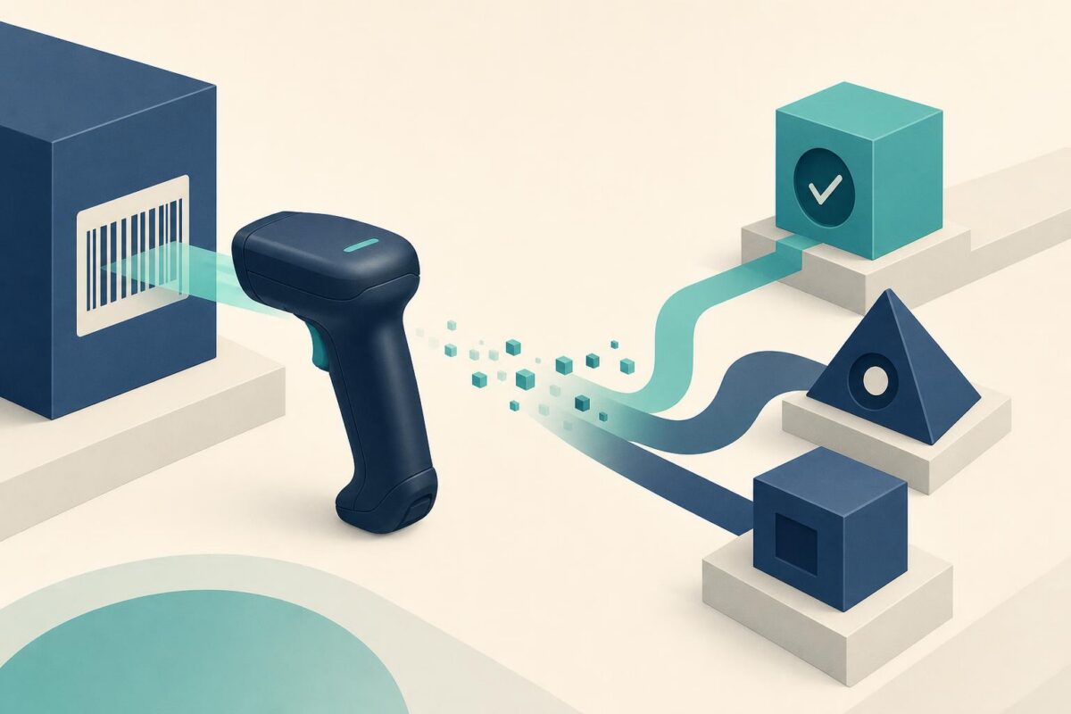 Barcode scanner and downstream data stages