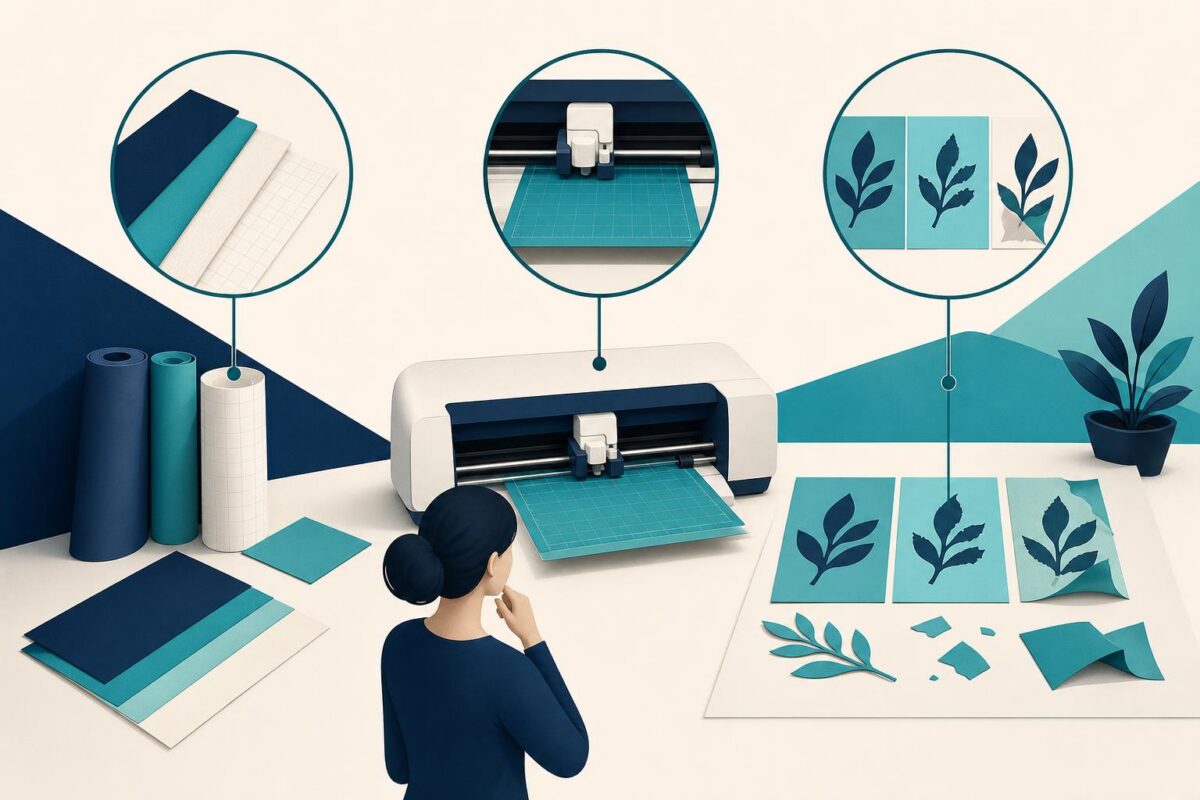 Craft cutting machine, material and sample results