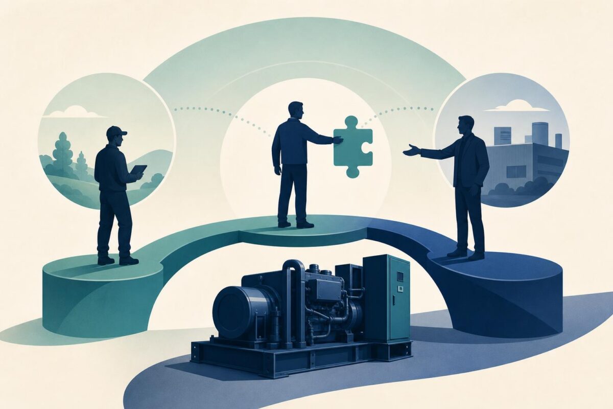 Dealer Support Escalation Without Retelling the Problem illustrated through shared observation of physical equipment