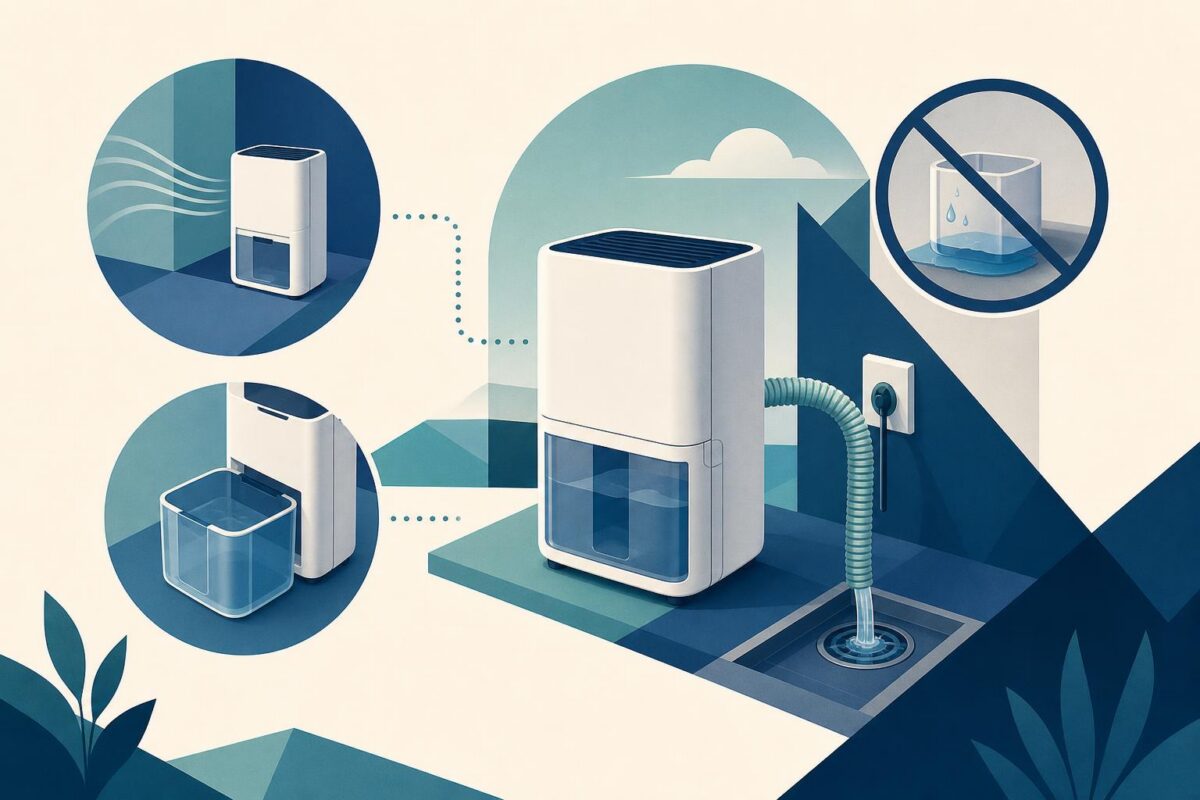Dehumidifier reservoir and water collection path