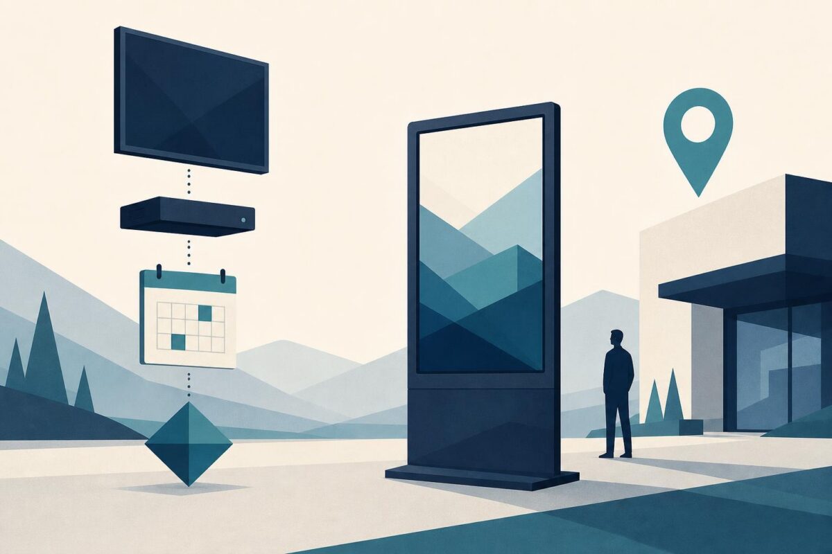 Commercial displays and site identification