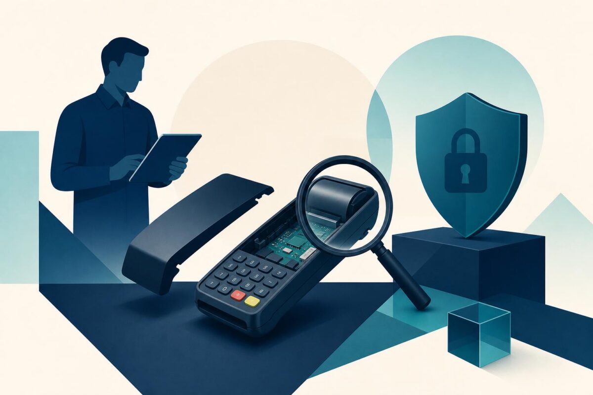 Payment terminal exterior and tamper-awareness inspection
