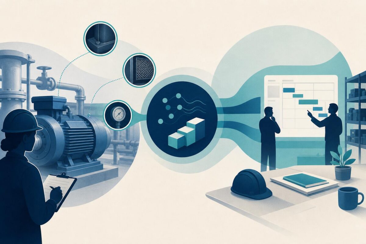 Preventive Maintenance Support illustrated through shared observation of physical equipment