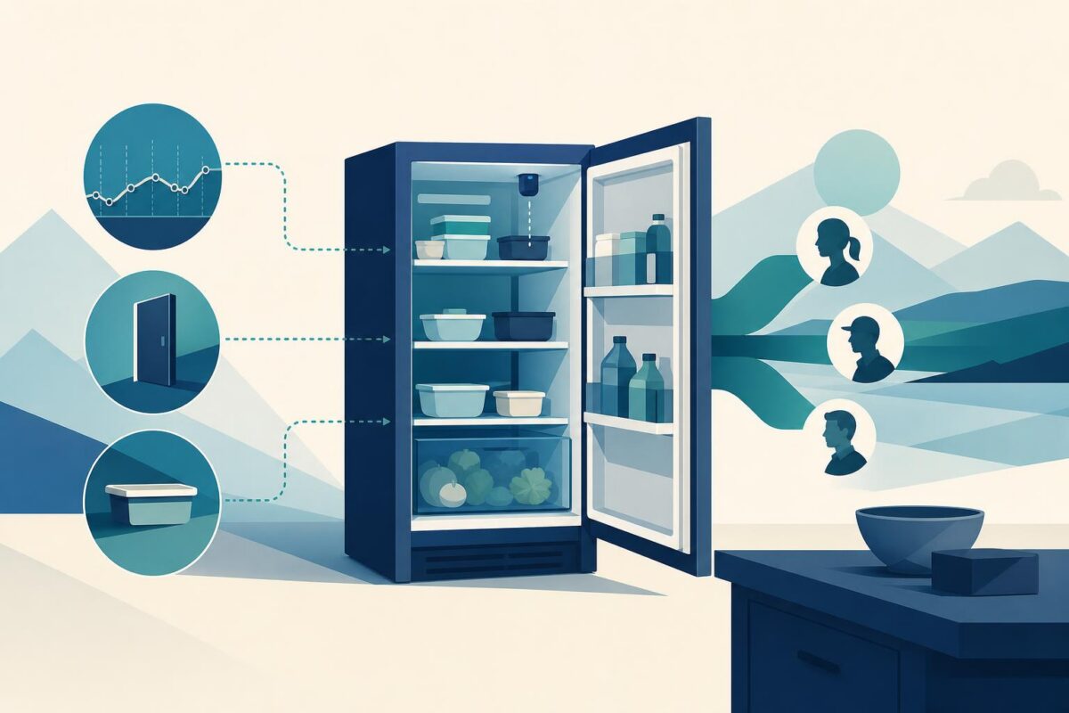 Refrigerator compartments and temperature observations