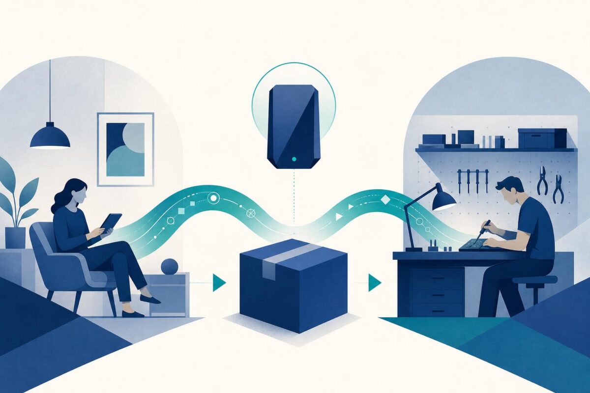 Mail-in repair and original environment context