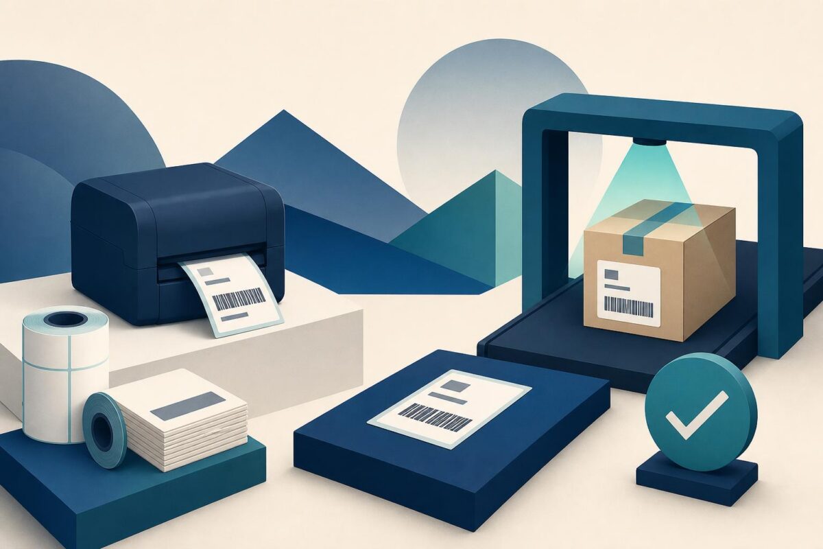 Label printer and downstream package identification