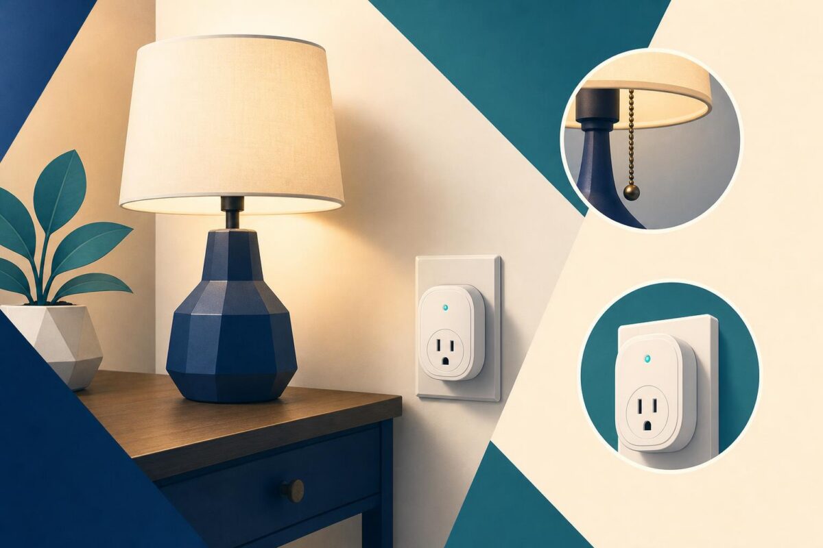 Lamp, smart plug and ordinary physical controls