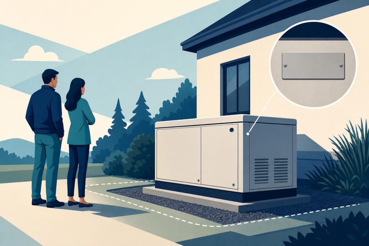 Standby Generator Support illustrated through shared observation of physical equipment