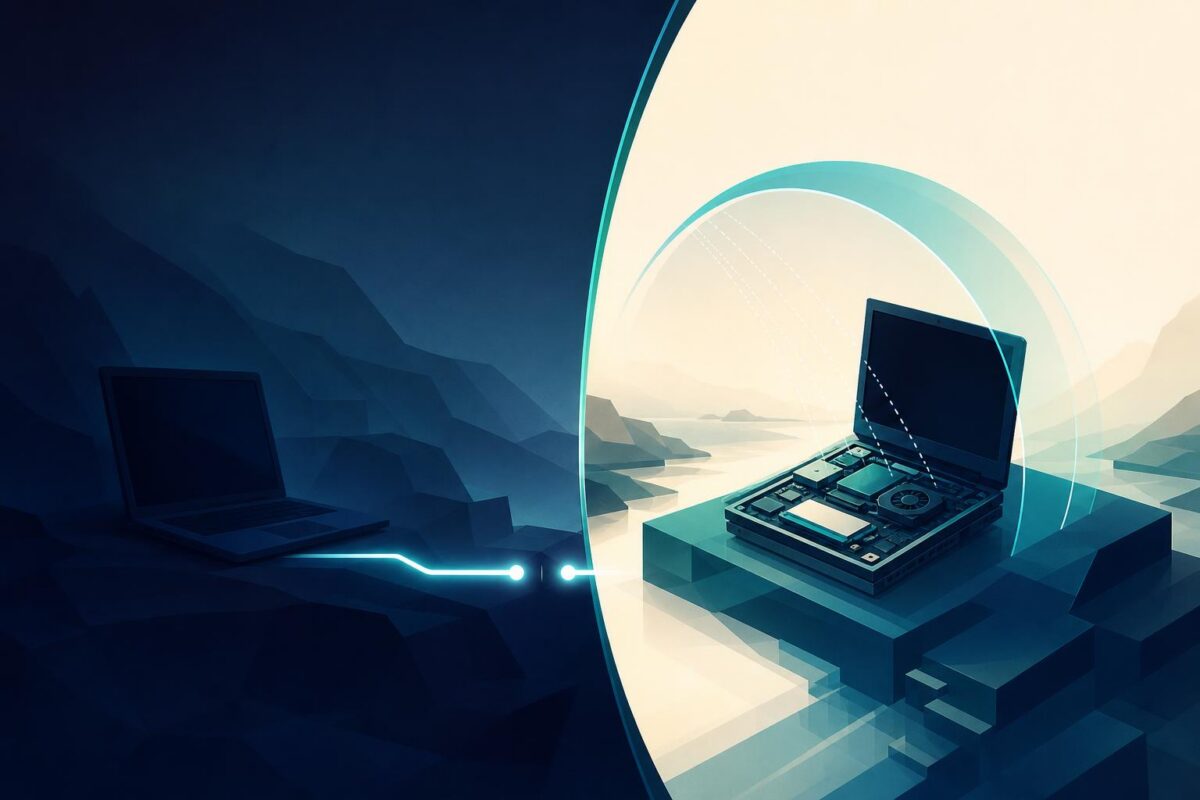 An unavailable remote connection and the physical computer
